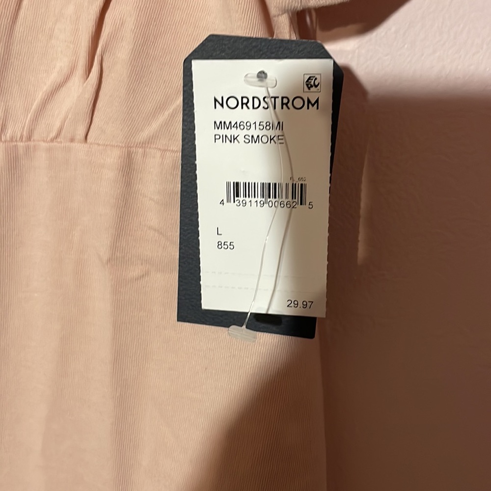 NWT Melrose and market pink smoke color 100% organic cotton drees size large - Picture 4 of 6